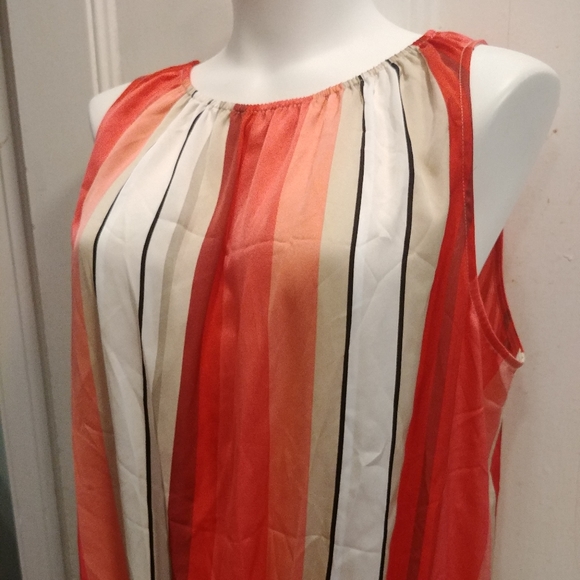 NWT Alfani Satin Sleeveless Blouse - Picture 3 of 7